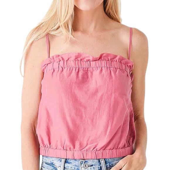 Velvet by Graham & Spencer Sorbet Pink Divya Cotton Silk Cami Top Size Small - Picture 3 of 14